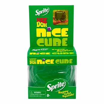 Сквіш антистрес NeeDoh Nice Cube кубик льоду Sprite сенсорна іграшка зелена 5,7 см (7195)