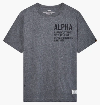 Футболка Alpha Industries T-Shirt Grey MTA53000C1_068 S