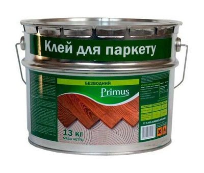 Клей для паркету каучуковий безводний PRIMUS для деревини та паркетної дошки 13 кг