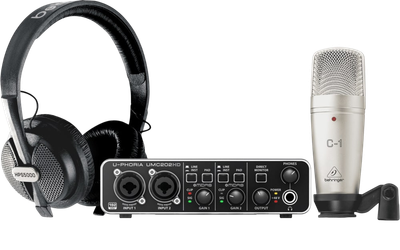 Zestaw studyjny Behringer U-PHORIA STUDIO PRO do nagrań i podcastów (SUP_em2524) (653341341839)