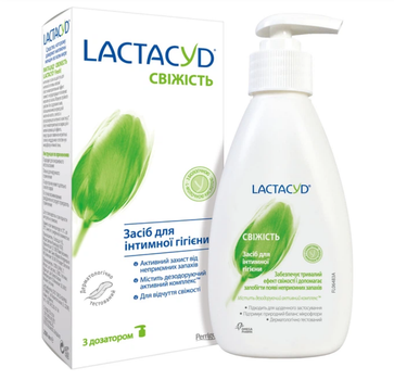 Засіб для інтимної гігієни Lactacyd Femina дозатор Свіжість 200 мл (5391520943195)