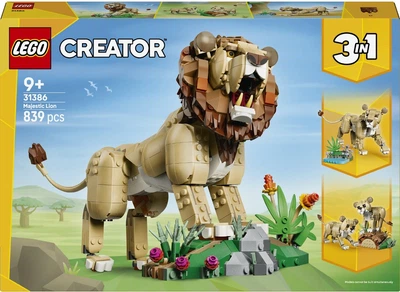 Конструктор LEGO Creator Дикие животные: Величественный лев 839 деталей (31386)