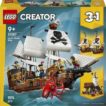 Конструктор LEGO Creator Культовий піратський корабель 1074 деталі (31387)