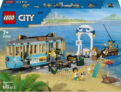 Конструктор LEGO City Классический трамвай к пляжу 693 детали (60506)