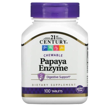 Ферменти папайї 21st Century (Papaya Enzyme) 100 таблеток (CEN-22662)