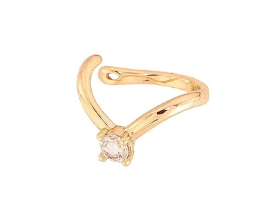 Сережки XUPING моно-кафа Позолота 18К "Візерунок з кристалом" 1,5см (1шт) (325548)