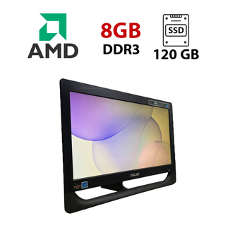 Моноблок Б-класс Asus ET2012AUKB / 20" (1600x900) TN / AMD E-450 (2 ядра по 1,66 ГГц) / 8 ГБ DDR3 / 120 ГБ SSD / AMD Radeon HD 6320 Graphics / WebCam б/у
