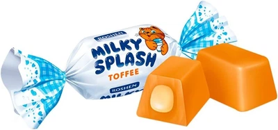 Цукерки Roshen Рошен Milky Splash 250г ( Мілкі сплеш, стакан молока )