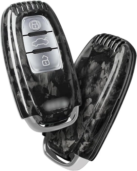 Карбоновый чехол для ключа T-Carbon Audi Q3 A6 A5 Q7 A8 A3 TT RS6 Q8 Q5 e-tron A4 S4 Black