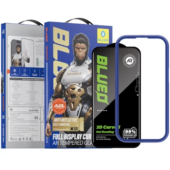 Захисне 3D скло Blueo Hot Bending AR Anti-Reflective для Apple iPhone 17 / 17 Pro / 16 Pro (6.3") Чорний - 00000085981_1