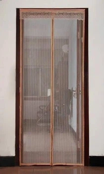 Антимоскітна сітка на двері від мух з бахромою Magic Mesh Коричневий, 104х210 см (VS7007436)