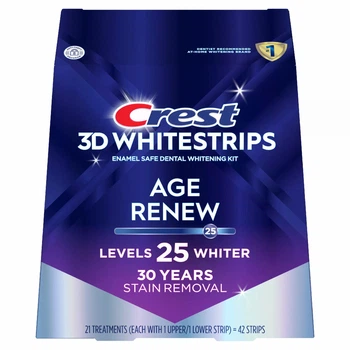 Отбеливающие полоски Crest 3D Whitestrips Age Renew ( Supreme Bright ) 21 упаковка, 42 полоски