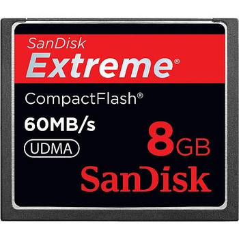 Карта памяти Sandisk Extreme Compact Flash CF 8 GB 60 mb/s