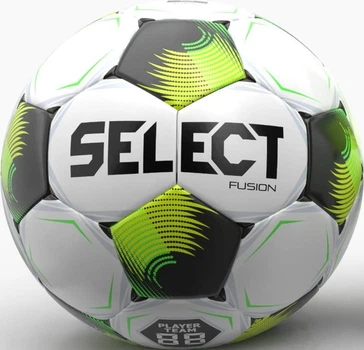 М'яч футбольний Select Fusion v26 білий, чорний Уні 5
