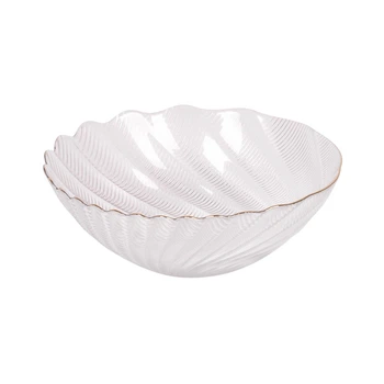 Салатник скляний Shella R35913-13 діаметр 13 см Прозорий