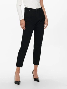Джинси ONLJAGGER LIFE HIGH MOM ANKLE DNM NOOS 15242370-Black ONLY 15242370-BLACK-DETAIL:NAS 32/34