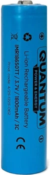 Аккумулятор литий-ионный Quantum IMR18650TT, 1800mAh, 3С, с клеммным выступом, 1шт/уп plastic case (QM-IMR18650TT-1800-PB1)