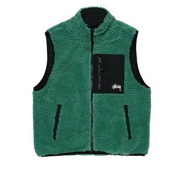 Жилетка Stussy SHERPA REVERSIBLE VEST 118528-TEAL L