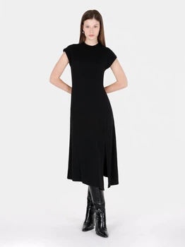 Плаття в'язане міді зимове тепле жіноче Colin's CL1071667BLK M Black (8684112372235)