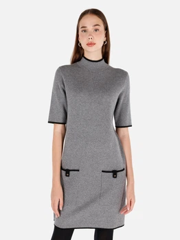 Платье вязаное длинное зимнее теплое женское Colin's CL1071114GRA S Gray (8684112376172)