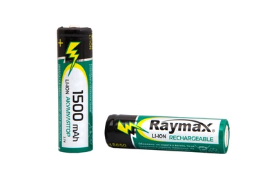 Акумулятор 18650 Raymax 1500mAh 3.7v Li-ion (для ліхтарів POLICE)