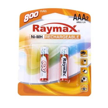 Акумулятор Raymax HR03 Ni-MH AAA 800 mAh блістер 2 штуки