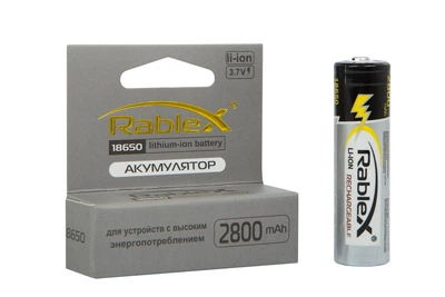 Акумулятор 18650 Rablex 2800mAh 3.7v Li-ion (для ліхтарів POLICE)