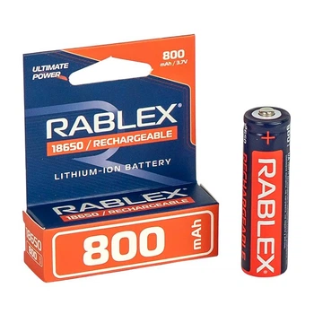 Акумулятор 18650 Rablex 800mAh 3.7v Li-ion (для ліхтарів POLICE)