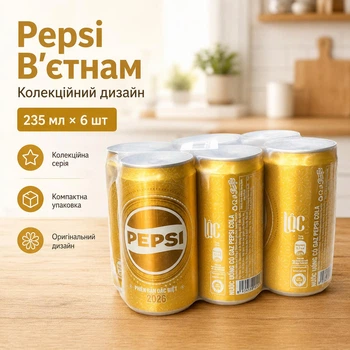 Напій Pepsi В’єтнам 235 мл х 6 банок — колекційна серія