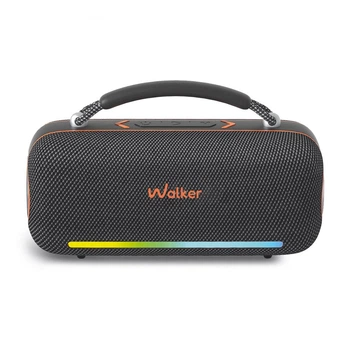 Портативна колонка WALKER WSP-750 60W Bluetooth бездротова акустика з підсвіткою Black