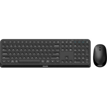 Комплект беспроводной Philips 6407 (клавиатура + мышка) UA, 2.4 ГГц/Bluetooth черный