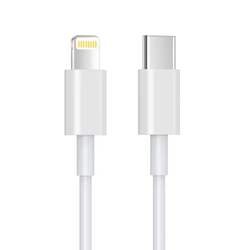 Кабель зарядки для iPhone 8/X/11/12/13/14 Pro Max кабель быстрой зарядки Type-C to Lightning шнур зарядки для айфона 1.5 м White