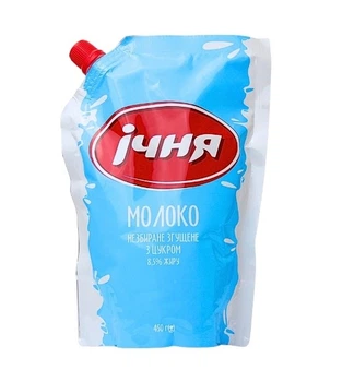 Молоко сгущенное Ичня цельное с сахаром 8.5% 450 г. (4820103343042)