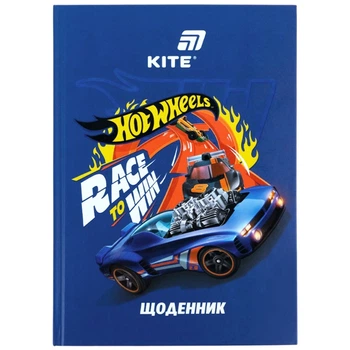 Щоденник шкільний Kite Hot Wheels HW26-262, тверда обкладинка