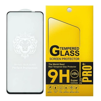 Защитное стекло Lion для Oppo A5 4G / A5 5G / A5 Energy Full Glue с черной рамкой