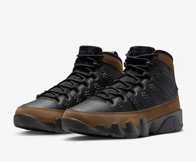 Ботинки мужские Jordan 9 Retro "Light Olive" 43 Чорний CT8019-034