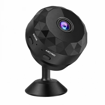 Беспроводная мини камера Wi-Fi P7-W10 с ночным видением и датчиком движения Черная (078z)