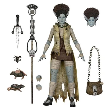 Коллекционная фигурка Bride of Frankenstein Ultimate 18 см – коллекционная игрушка Universal Monsters, женщина Франкенштейна, арт-фигура с аксессуарами