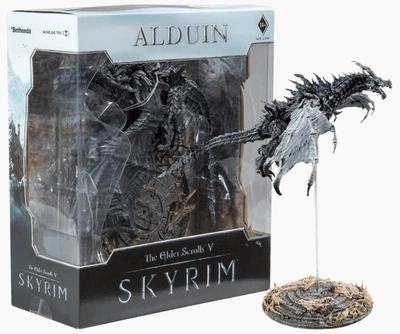 Фігурка дракона Alduin Skyrim The Elder Scrolls V — колекційна іграшка 25 см, детальна модель з гри, подарунок геймеру