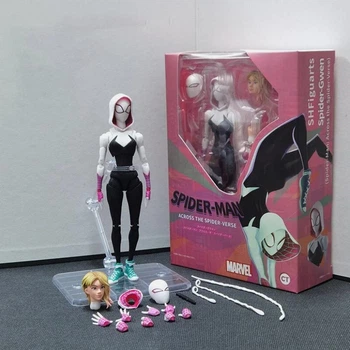 Коллекционная экшн-фигурка Spider-Gwen: Across the Spider-Verse Гвен Стейси «Человек-паук: Сквозь вселенную» 15 см (S.H.Figuarts style)