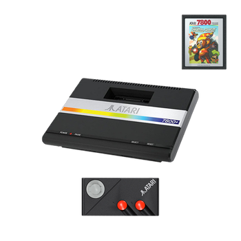 Консоль Atari 7800+ 2600 + Картридж Bentley Bear's Crystal Quest 256MB Black