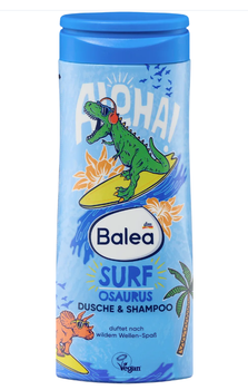 Гель для душу та шампунь Balea Surfosaurus 2в1, 300 мл