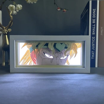 Багатошаровий Нічник лампа аніме Діо ДжоДжо світильник Dio Brando Jojo RGB