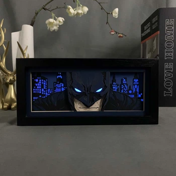 Багатошаровий Нічник лампа світильник аніме Batman Бетмен DC RGB