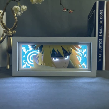 Багатошаровий Нічник лампа аніме NARUTO світильник Minato Мінато Наруто Боруто RGB