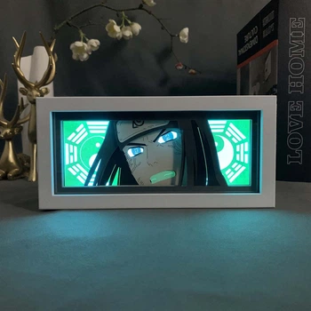 Многослойный Ночник лампа аниме NARUTO светильник Неджи Хьюга Наруто RGB