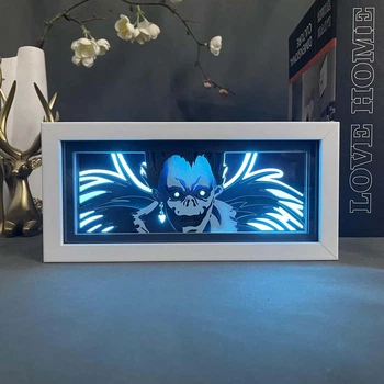 Многослойный Ночник лампа аниме Тетрадь Смерти Ryuk светильник Рюк Death Note RGB
