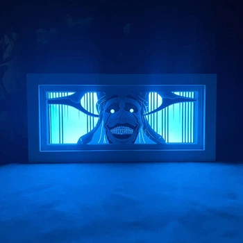 Многослойный Ночник лампа аниме Solo Leveling светильник Statue of God Anime Статуя Бога RGB