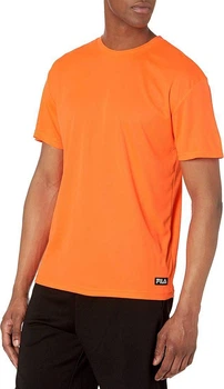 Мужская футболка Fila компрессионная спортивная оранжевая XL
