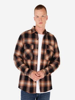 Сорочка бавовняна чоловіча Colin's CL1070025BRW S Brown (8684112314327)